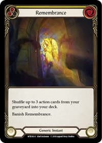 Remembrance - Welcome to Rathe - Flesh and Blood TCG card