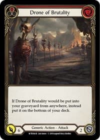 Drone of Brutality (Red) - Welcome to Rathe - Flesh and Blood TCG card
