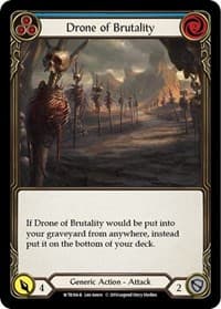 Drone of Brutality (Blue) - Welcome to Rathe - Flesh and Blood TCG card