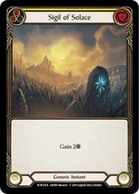 Sigil of Solace (Yellow) - Welcome to Rathe - Flesh and Blood TCG card