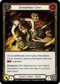 Demolition Crew (Red) - Welcome to Rathe - Flesh and Blood TCG card