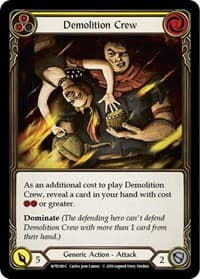 Demolition Crew (Yellow) - Welcome to Rathe - Flesh and Blood TCG card