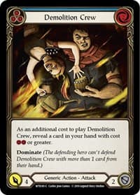 Demolition Crew (Blue) - Welcome to Rathe - Flesh and Blood TCG card
