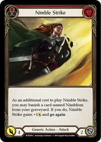 Nimble Strike (Red) - Welcome to Rathe - Flesh and Blood TCG card