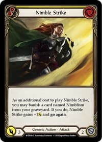 Nimble Strike (Yellow) - Welcome to Rathe - Flesh and Blood TCG card