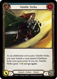Nimble Strike (Blue) - Welcome to Rathe - Flesh and Blood TCG card