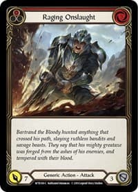 Raging Onslaught (Red) - Welcome to Rathe - Flesh and Blood TCG card