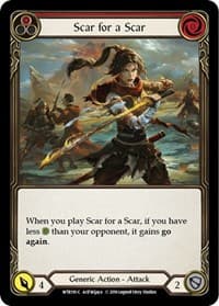 Scar for a Scar (Red) - Welcome to Rathe - Flesh and Blood TCG card