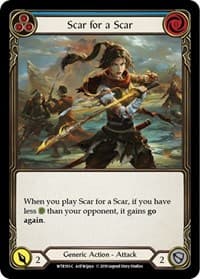 Scar for a Scar (Blue) - Welcome to Rathe - Flesh and Blood TCG card