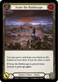Scour the Battlescape (Yellow) - Welcome to Rathe - Flesh and Blood TCG card