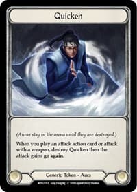 Quicken // Seismic Surge - Welcome to Rathe - Flesh and Blood TCG card