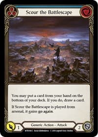 Scour the Battlescape (Blue) - Welcome to Rathe - Flesh and Blood TCG card