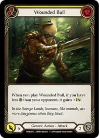 Wounded Bull (Yellow) - Welcome to Rathe - Flesh and Blood TCG card