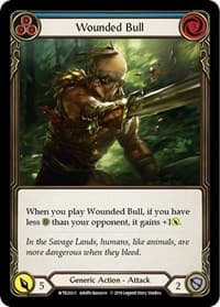 Wounded Bull (Blue) - Welcome to Rathe - Flesh and Blood TCG card
