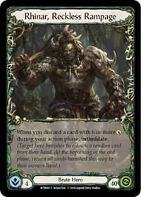 Rhinar, Reckless Rampage // Romping Club - Welcome to Rathe - Flesh and Blood TCG card