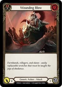 Wounding Blow (Red) - Welcome to Rathe - Flesh and Blood TCG card
