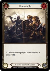 Unmovable (Blue) - Welcome to Rathe - Flesh and Blood TCG card