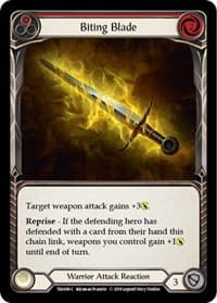 Biting Blade (Red) - Hero Deck: Dorinthea - Flesh and Blood TCG card