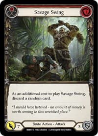 Savage Swing (Red) - Hero Deck: Rhinar - Flesh and Blood TCG card