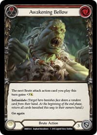 Awakening Bellow (Red) - Hero Deck: Rhinar - Flesh and Blood TCG card