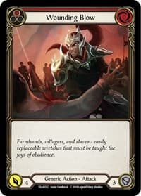Wounding Blow (Red) - Hero Deck: Dorinthea - Flesh and Blood TCG card