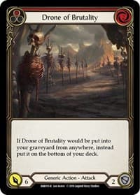 Drone of Brutality (Red) - Hero Deck: Rhinar - Flesh and Blood TCG card