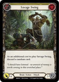 Savage Swing (Yellow) - Hero Deck: Rhinar - Flesh and Blood TCG card