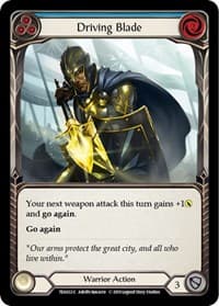 Driving Blade (Blue) - Hero Deck: Dorinthea - Flesh and Blood TCG card