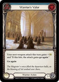 Warrior's Valor (Blue) - Hero Deck: Dorinthea - Flesh and Blood TCG card