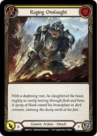 Raging Onslaught (Yellow) - Hero Deck: Rhinar - Flesh and Blood TCG card