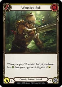 Wounded Bull (Yellow) - Hero Deck: Rhinar - Flesh and Blood TCG card