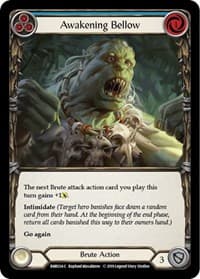 Awakening Bellow (Blue) - Hero Deck: Rhinar - Flesh and Blood TCG card