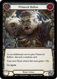 Primeval Bellow (Blue) - Hero Deck: Rhinar - Flesh and Blood TCG card