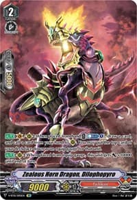 Zealous Horn Dragon, Dilophopyro (SP) - V-BT10: Phantom Dragon Aeon - Cardfight Vanguard card