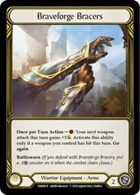 Braveforge Bracers (Golden) - FAB006 - Flesh and Blood: Promo Cards - Flesh and Blood TCG card