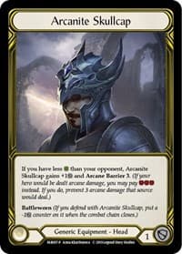 Arcanite Skullcap (Golden) - FAB007 - Flesh and Blood: Promo Cards - Flesh and Blood TCG card