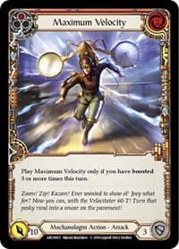 Maximum Velocity - Arcane Rising - Flesh and Blood TCG card