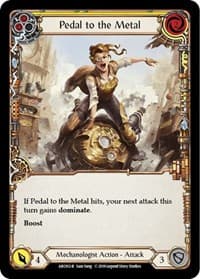Pedal to the Metal (Yellow) - Arcane Rising - Flesh and Blood TCG card