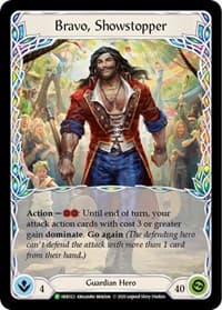 Bravo, Showstopper (Rainbow) - HER022 - Flesh and Blood: Promo Cards - Flesh and Blood TCG card