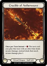 Crucible of Aetherweave // Nebula Blade - Arcane Rising - Flesh and Blood TCG card