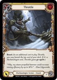 Throttle (Yellow) - Arcane Rising - Flesh and Blood TCG card