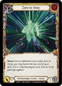 Zero to Sixty (Yellow) - Arcane Rising - Flesh and Blood TCG card