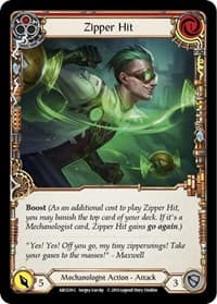 Zipper Hit (Red) - Arcane Rising - Flesh and Blood TCG card