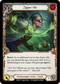 Zipper Hit (Blue) - Arcane Rising - Flesh and Blood TCG card