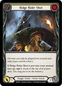 Ridge Rider Shot (Yellow) - Arcane Rising - Flesh and Blood TCG card