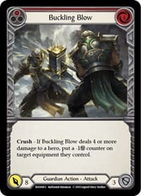 Buckling Blow (Red) - Hero Deck: Bravo - Flesh and Blood TCG card