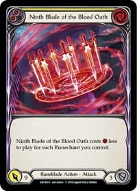 Ninth Blade of the Blood Oath - Arcane Rising - Flesh and Blood TCG card