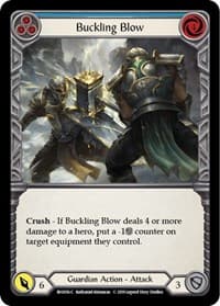 Buckling Blow (Blue) - Hero Deck: Bravo - Flesh and Blood TCG card