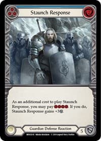 Staunch Response (Blue) - Hero Deck: Bravo - Flesh and Blood TCG card