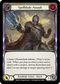 Spellblade Assault (Yellow) - Arcane Rising - Flesh and Blood TCG card